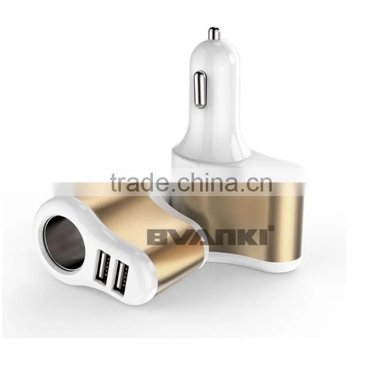 Brand New Multi Socket DC 12V/24V Dual Port Car Cigarette Lighter Splitter USB Plug Charger High Quality online shopping india