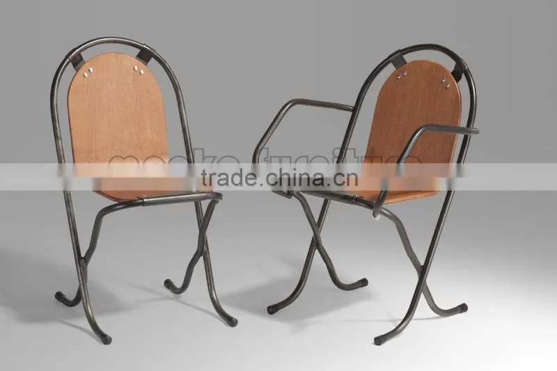 Stacking Chair/ A Bye Stacking Chair/Metal Stacking Chair/Vintage Stacking Chair