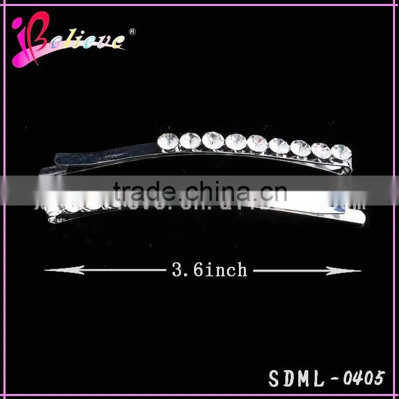 Charming hair jewelry hair pins with rhinestone crystal hair accessories for little girls