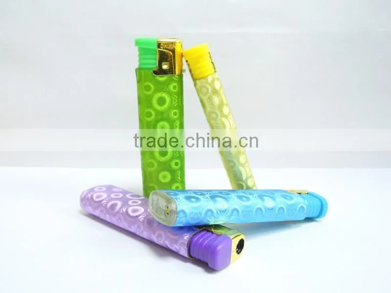 customized paper cover plastic material electronic windproof cigar lighter