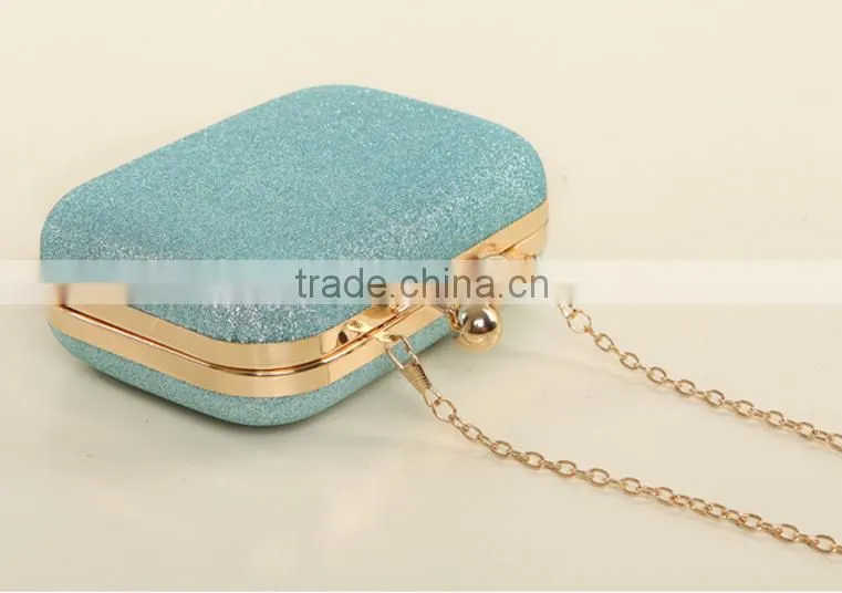 New shining evening bag wholesale ladies small box bag