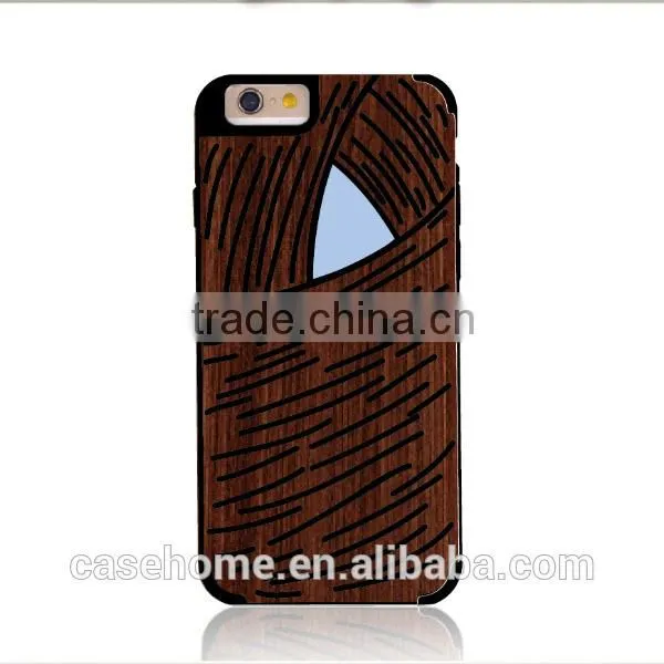 Natural Wood Wooden Hard Case Cover Protect Pattern For Apply Iphone 5s 6