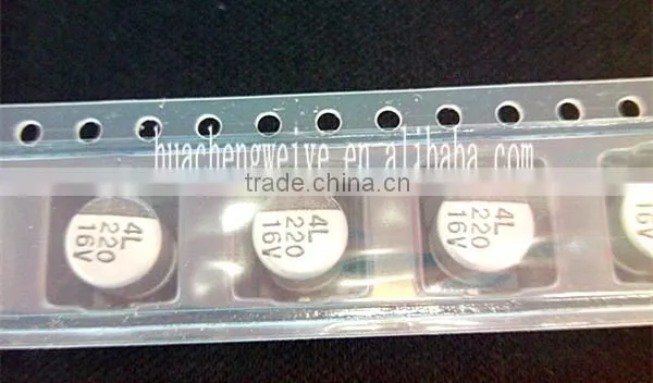 SMD Aluminum electrolytic Capacitors 220UF 16V 6.3 x 7.7