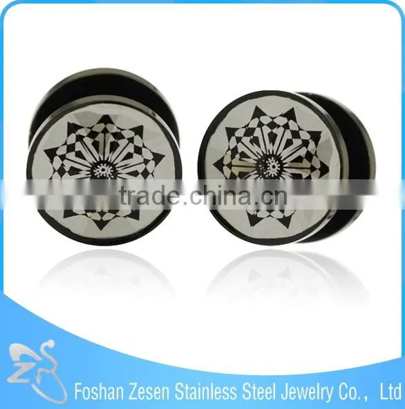 Brand Name Wholesale Fashion Jewelry Stainless Steel Earrings Tunnels