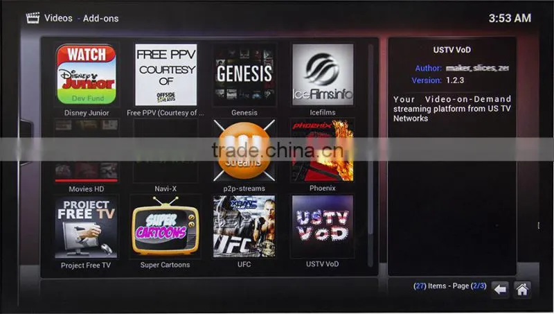 New Arrive Kodi Fully Loaded Z4 RK3368 OCTA Core Android 5.1 Lollipop OS Smart TV Box 2GB/16GB 4K Media Player 5G Wifi