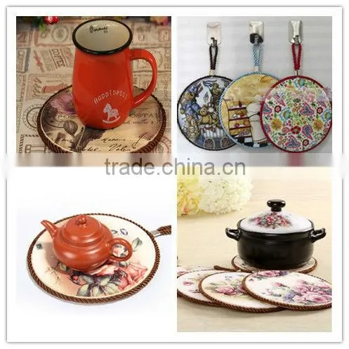 Beer Cap Shape Porcelain Ceramic Trivet