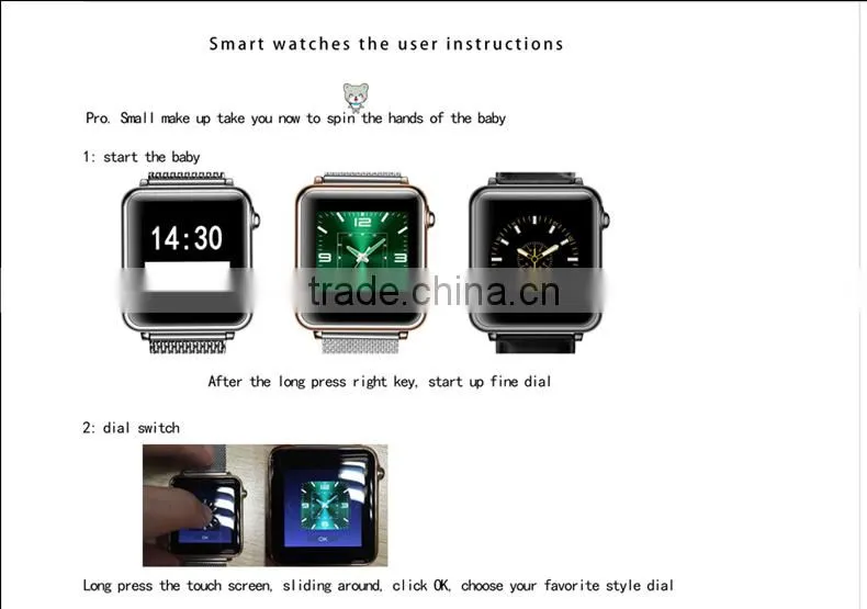 Double system waterproof smart watch&simcard
