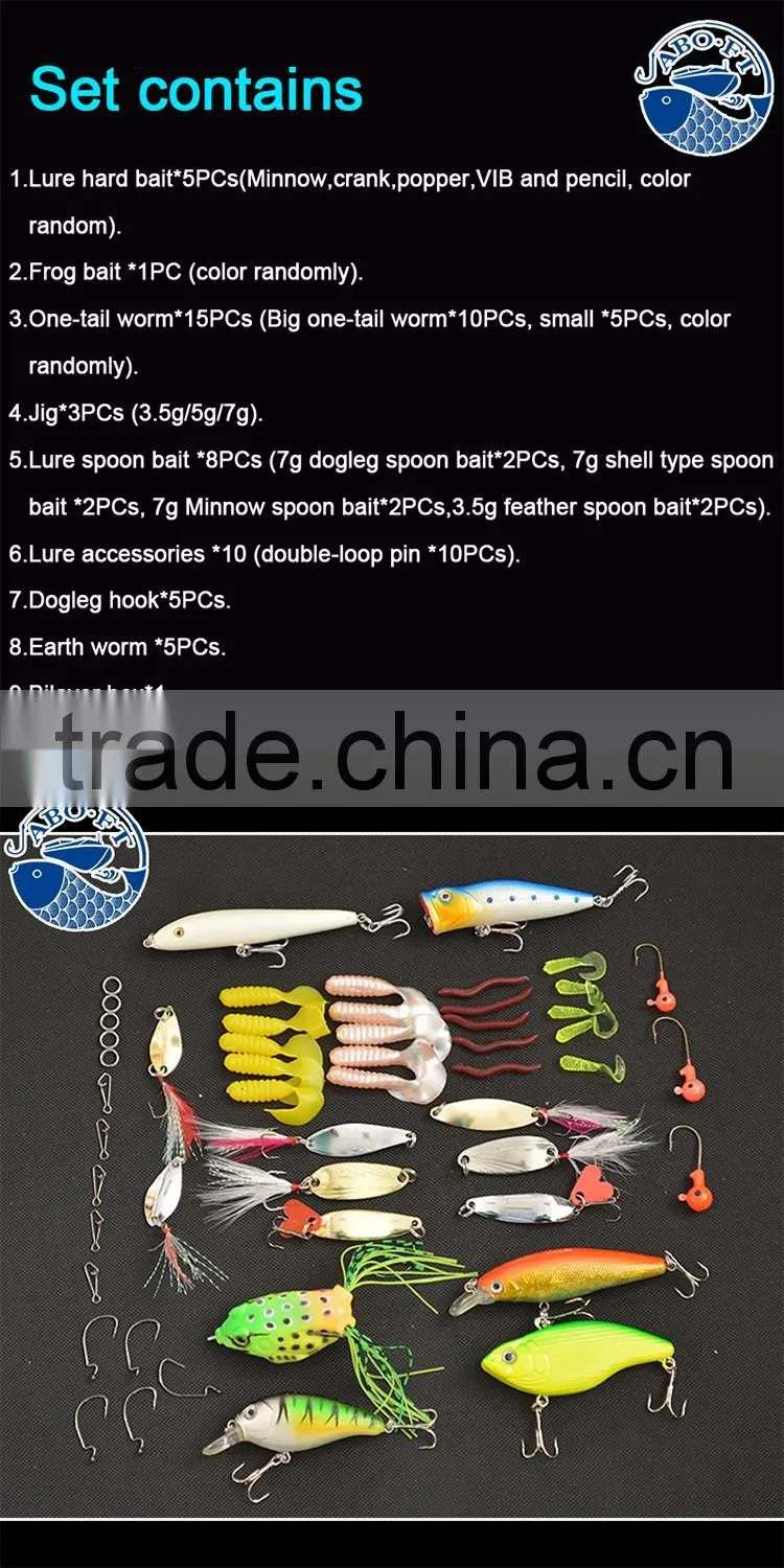 2016 wholesales price best sell hard and sequins soft fishing lure mixed fishing lure