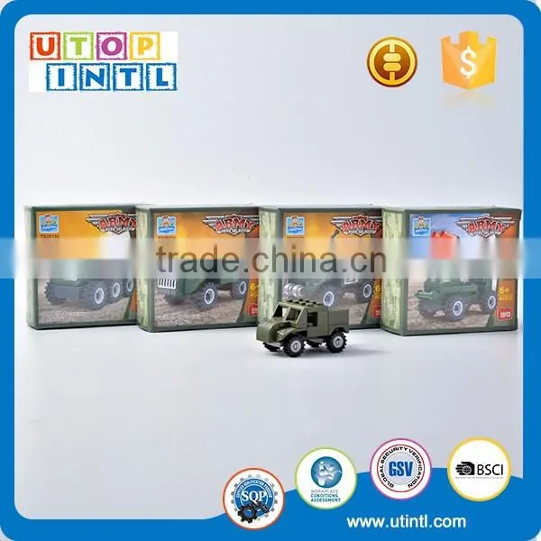 Hot Selling New Toys For Kids Educational Baby Baby DIY Building Block Army Jeep Classic Game