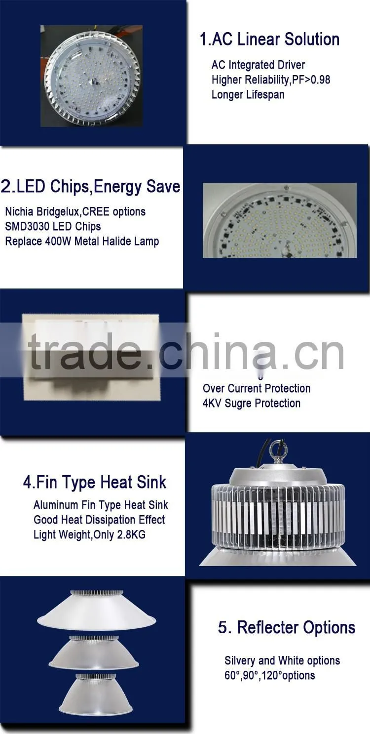 180W 5 years warranty SMD led high bay light for warehouse
