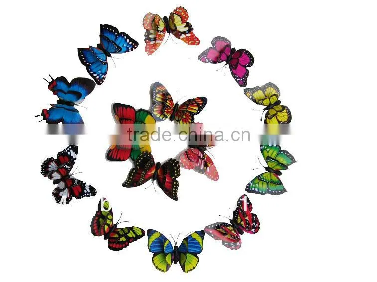 Spring Ornament 3D Purple decorative butterfly wall decor