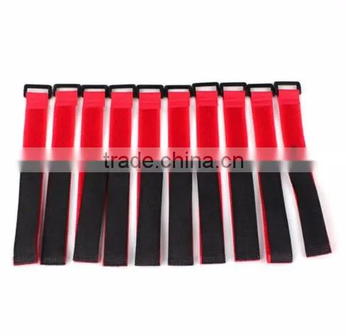 Reusable Nylon Hook Loop Strap Tie Down Wrap Cable Cord 2x20cm