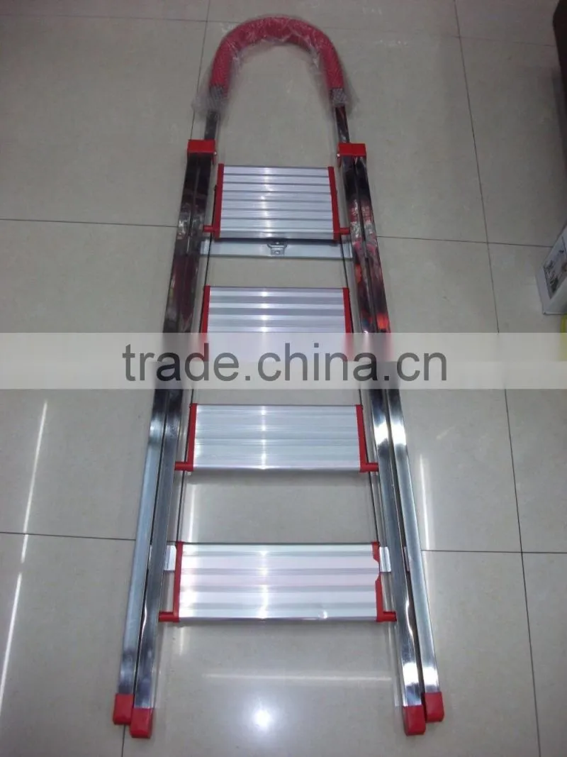 Household red ladders,Iron folding steps ladders,Home working ladders,Insulation ladders