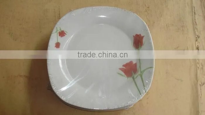 wholesale high grade ceramic dinnerware personalized porcelain flat plate