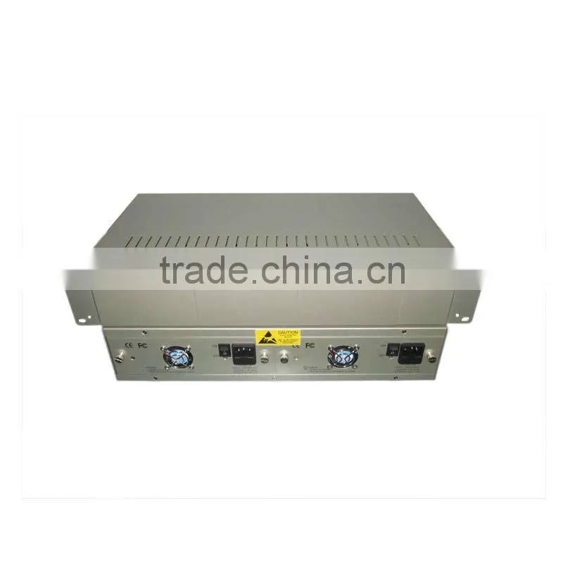 with 4 fans 14 slot Media converter Rack