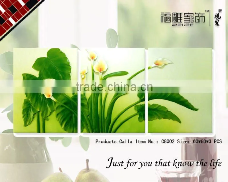 100%handmade flower grouping painting