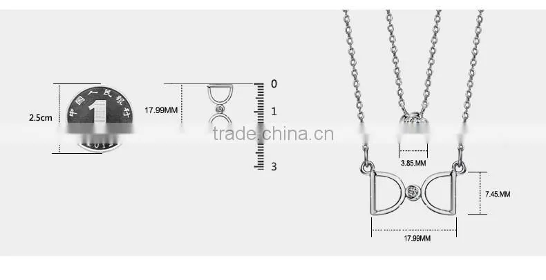 Two layers 925 silver choker necklace