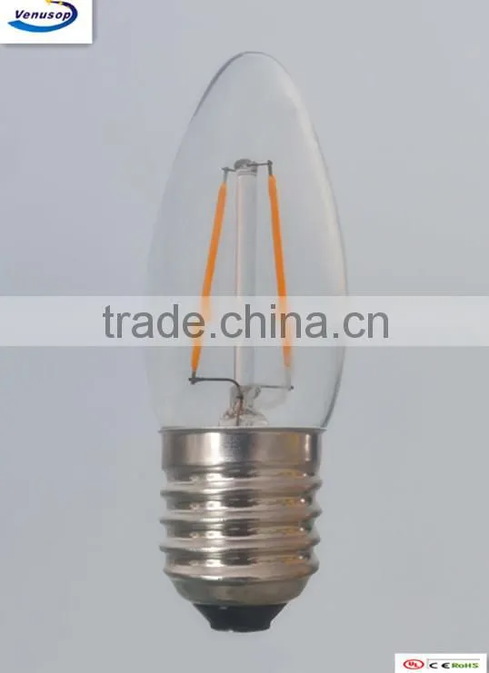 filament led candle light C35 4watt 2w E26 120V UL CE ROHS