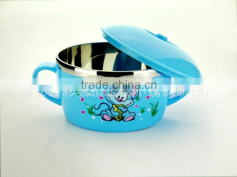baby products eco stainless steel double wall mugs with lid