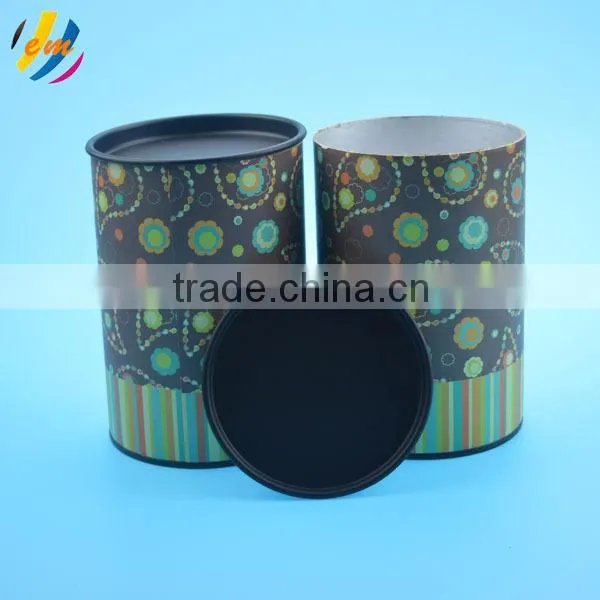 Food grade packaging canister with metal lid