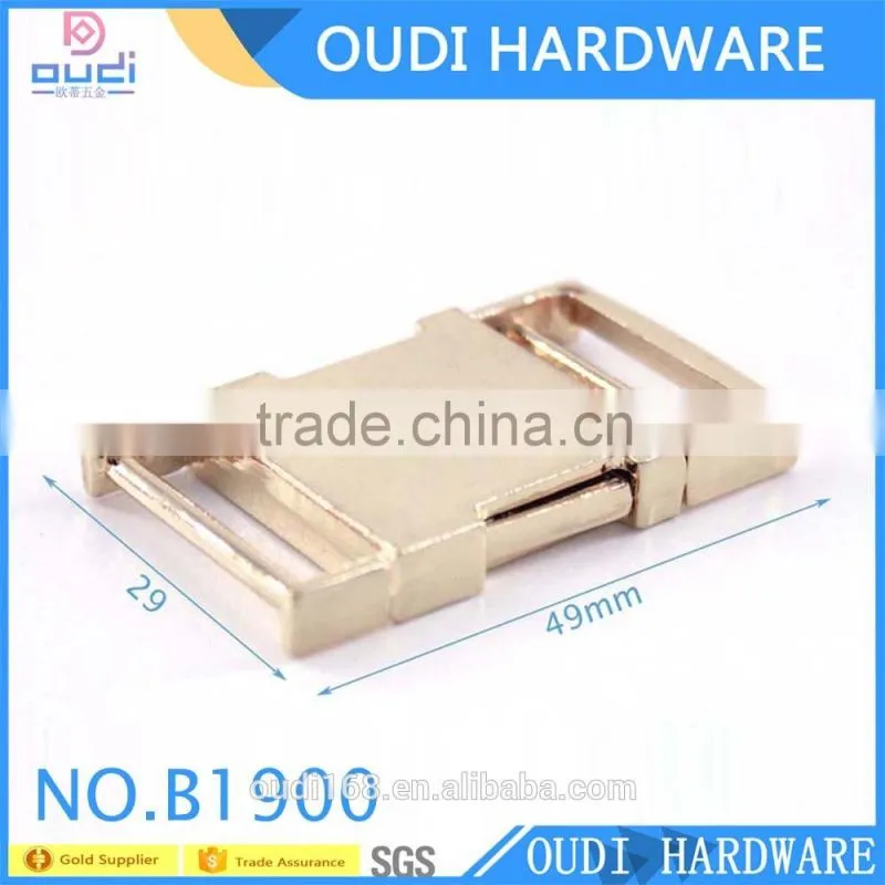 High Quality Metal Release Buckle For BackPack Metal Buckle For Dog Collar Metal Adjuster Release Buckle
