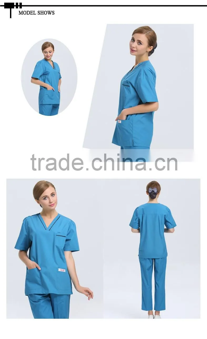 Women Hospital Medical Scrub Gowns Dental Clinic Nurse Uniform