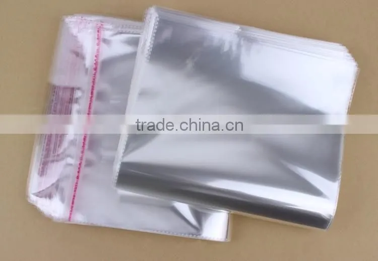 10x14cm Clear Plastic Self-Adhesive Seal OPP Bags with easy peel-off strip 2.5 cm