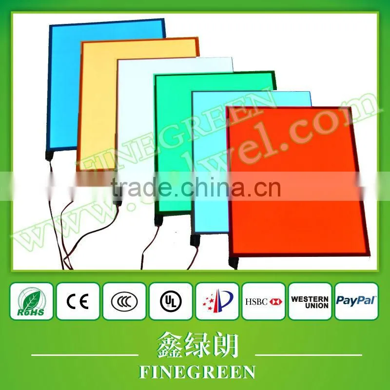 electroluminescent phosphor sheet,electroluminescent sheet,el sheet,can do any shape ,