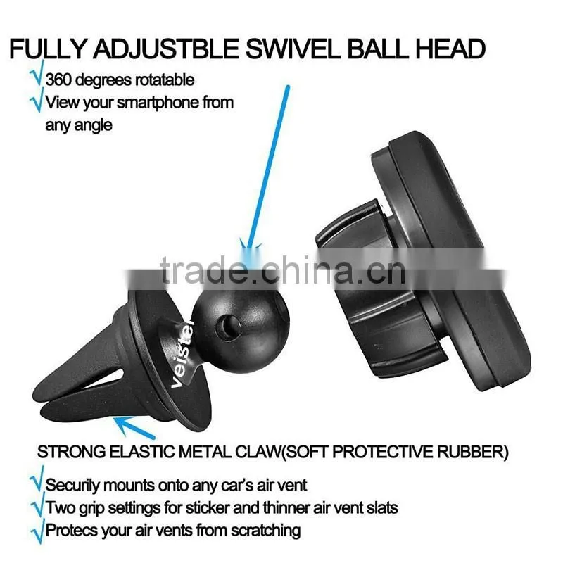 Veister 360 degree rotating new design car air vent mount magnetic phone holder