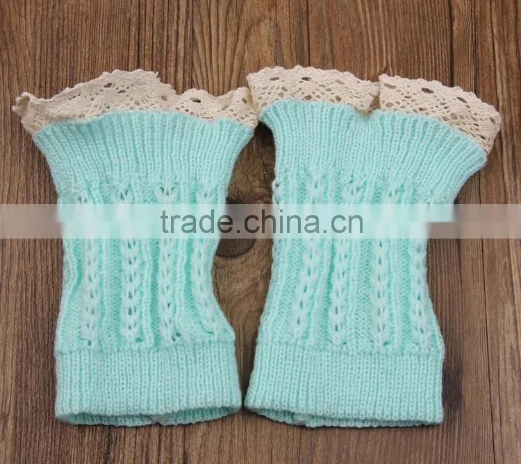Wholesale Acrylic Crochet Leg Warmers For Women Sex Lace Leg Warmers