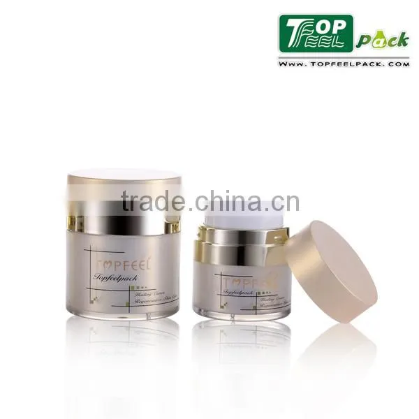 Skin Care Cream Use Plastic Acrylic Cosmetic Airless Jar 15g 30g 50g