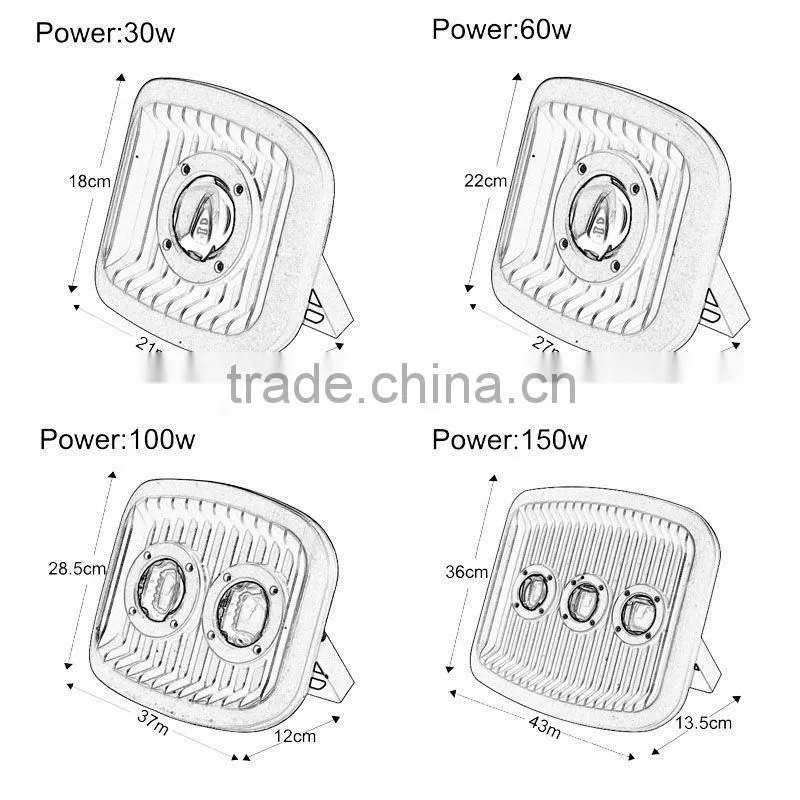 IP65 Waterproof outdoor bridgelux chip10w led uv flood light