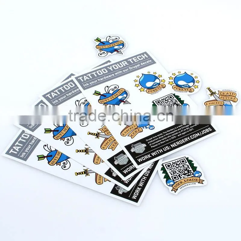 Customized Pvc Vinyl lower Offset Price A4 Size Paper Adhesive Label Sticker printing for mug ---DH20431