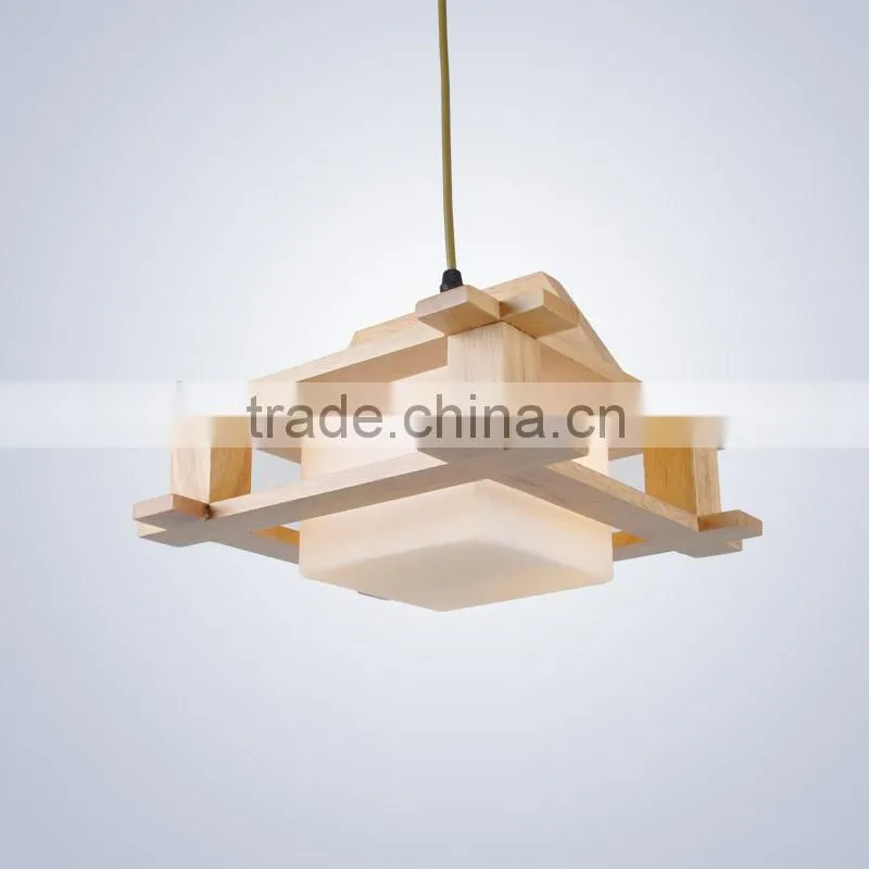 wholesale guzhen lighting Japan glass wooden pendant light billiards lighting