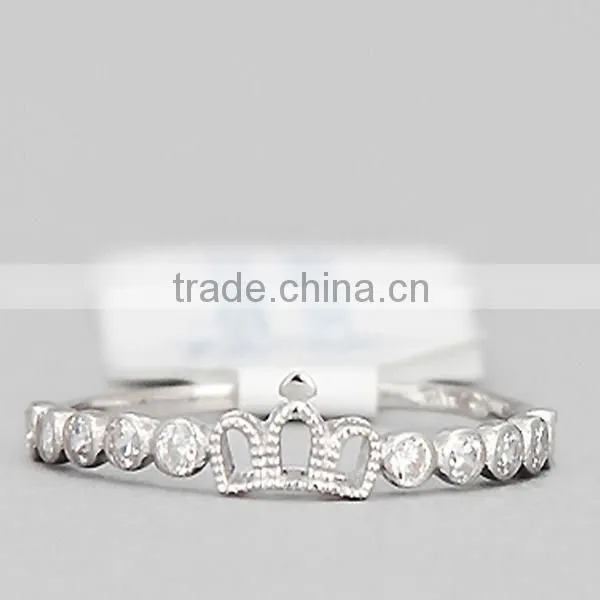 The girl ring made in Sterling Silver female ring finger cheap ring in popular design