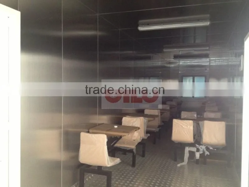 Ten years professional manufacture of 20ft kitchen container