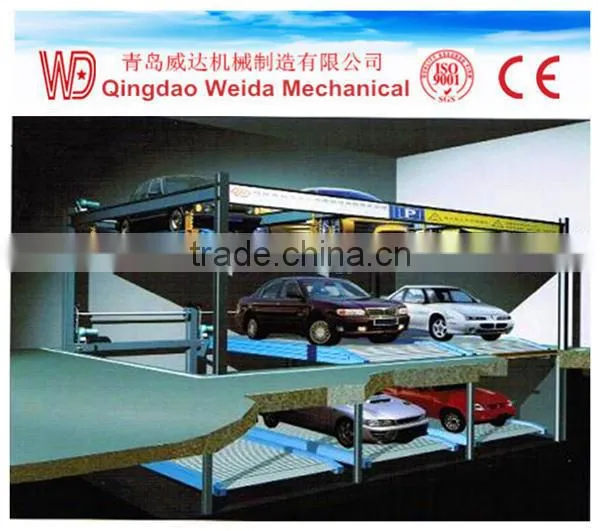 Three Layers Lift-lding Parking System