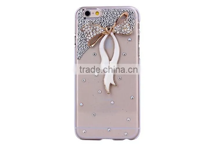China manufacturer OEM ODM phone case for iphone 6 dimond frameplastic back cover case for