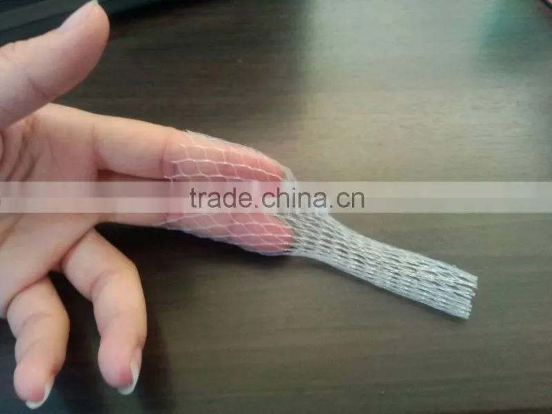 PE roses bud cap protective tubular packaging sleeve netting