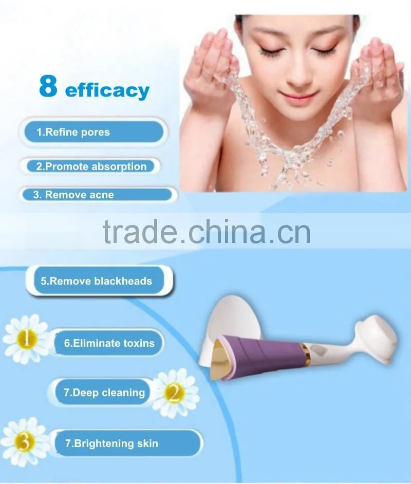Ultrasonic electric face clean brush silicone facial brush