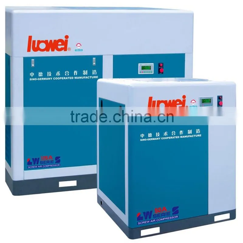 CE 37KW energy saving belt rotary screw air compressor with Germany ROTORCOMP air-end