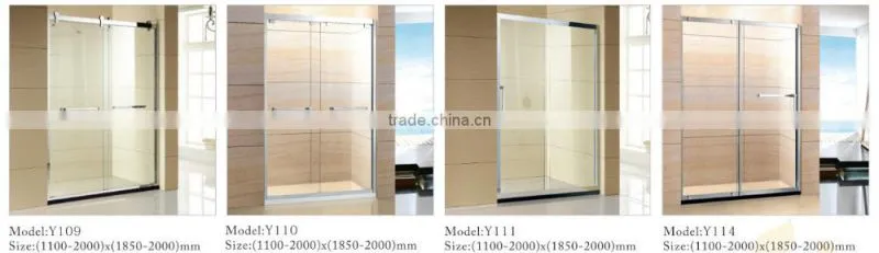 Hot sale Europe Gloden Color Stainless steel shower enclosure Bathroom Shower Y101