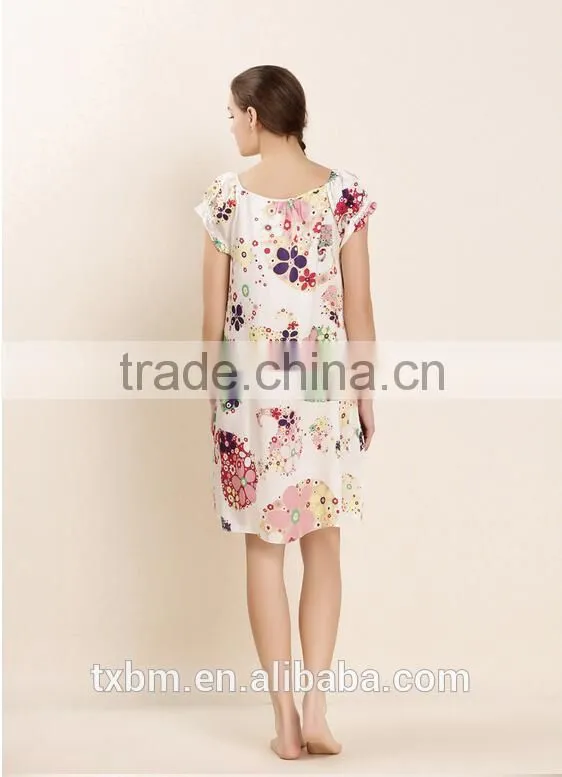 Sweet lovely girl's silk pajama