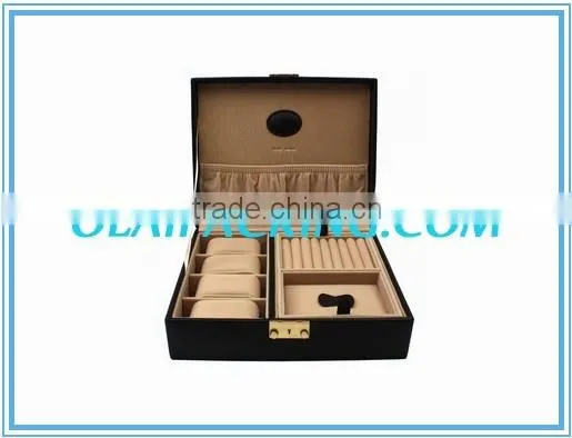 Brown Mans Valet Watch Cufflink Gift Box