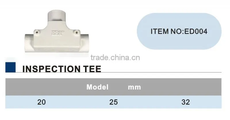 Inspection Tee ( PVC DIN Electrical Fitting)