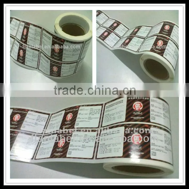 Professional pharmaceutical/food/wine/cosmetic/chemical roll label printing