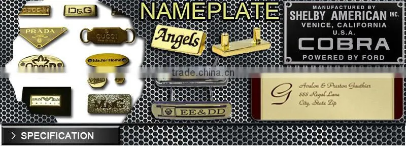 custom metal label signs,thin machine metal label