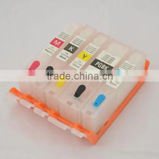 Empty PGI450BK CLI451BK C M Y Refillable Ink Cartridge with chip For 450 451 Canon Pixma ip7240 Pixma MG5440 Printer