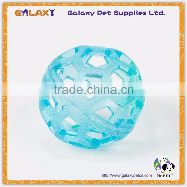 Plastic cat toy ball with bell inside, Plastic Cat Bell Ball Toys Double Color Ball Pet Toys With Small Bell