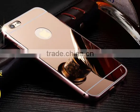 Gold luxury for iphone 6/5/5s/5cAluminum metal case acrylic back aluminum bumper